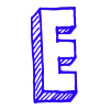 Стикер 5 3D Sketch alphabet