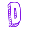 Стикер 4 3D Sketch alphabet