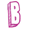 Стикер 2 3D Sketch alphabet
