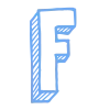 Стикер 6 3D Sketch alphabet