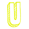Стикер 21 3D Sketch alphabet