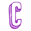 Стикер 3 3D Sketch alphabet