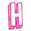 Стикер 8 3D Sketch alphabet
