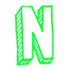 Стикер 14 3D Sketch alphabet