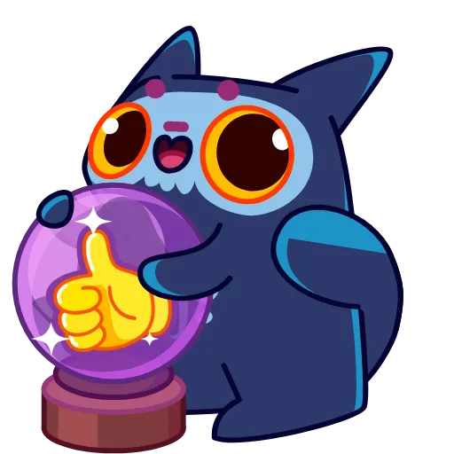👍 Эмодзи «Skull Cat» для Telegram