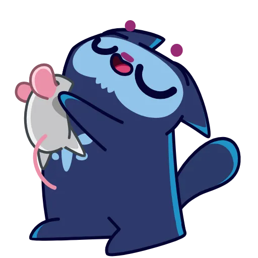 😘 Эмодзи «Skull Cat» для Telegram