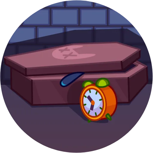 😴 Эмодзи «Skull Cat» для Telegram