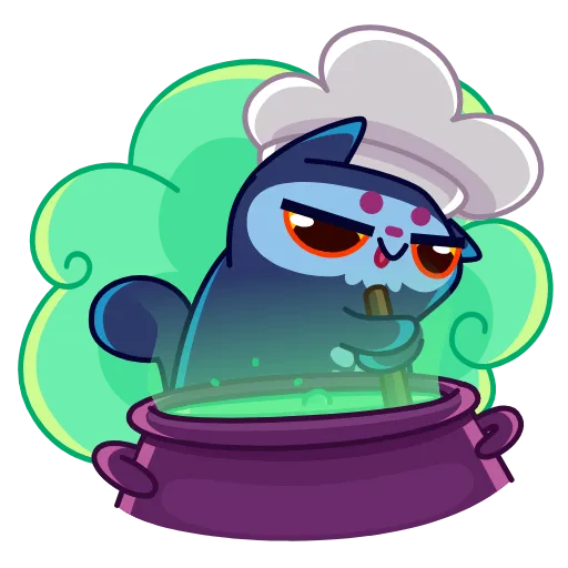 🧑‍🍳 Эмодзи «Skull Cat» для Telegram