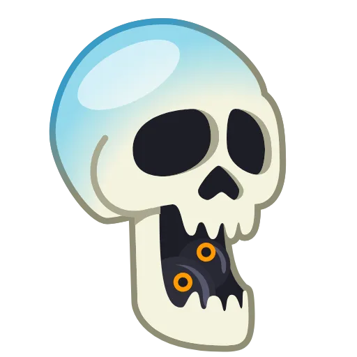 Стикер 54 Skull Emoji Pack