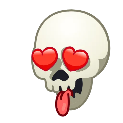 Стикер 9 Skull Emoji Pack