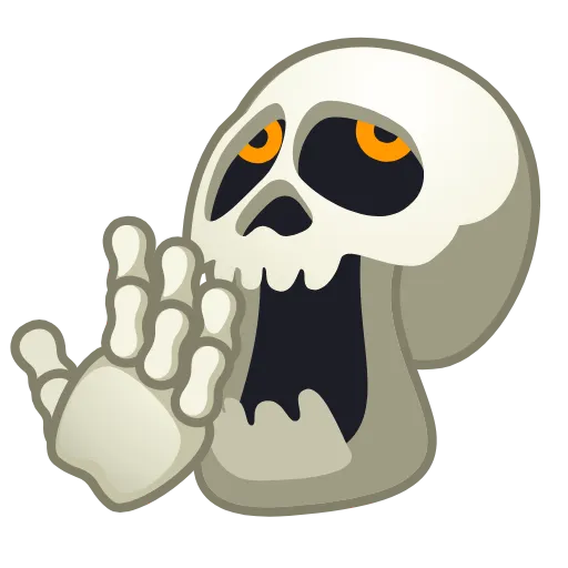 Стикер 30 Skull Emoji Pack