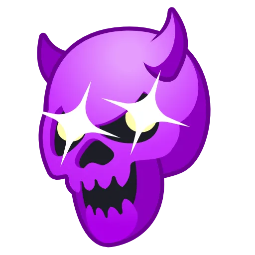 Стикер 23 Skull Emoji Pack