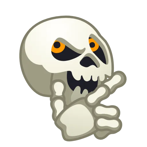Стикер 14 Skull Emoji Pack