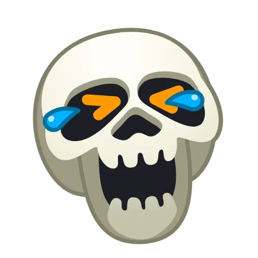 Стикер 3 Skull Emoji Pack
