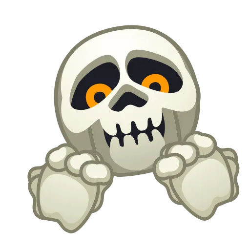 Стикер 24 Skull Emoji Pack