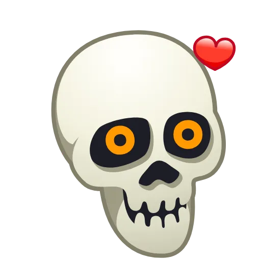 Стикер 5 Skull Emoji Pack
