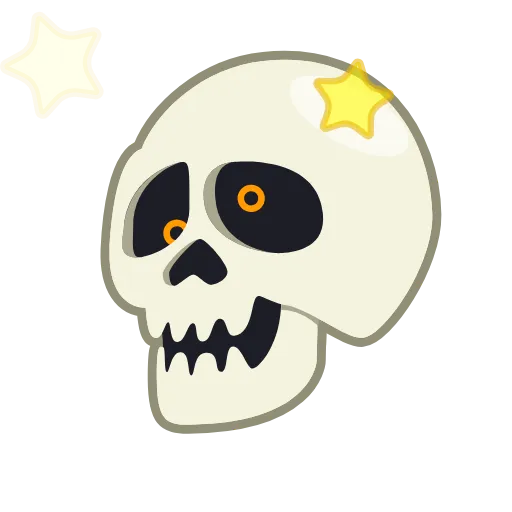 Стикер 61 Skull Emoji Pack