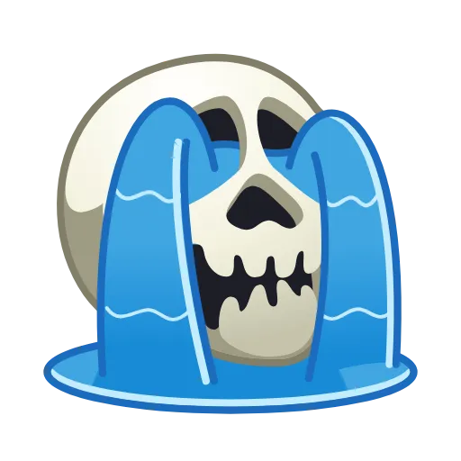 Стикер 10 Skull Emoji Pack