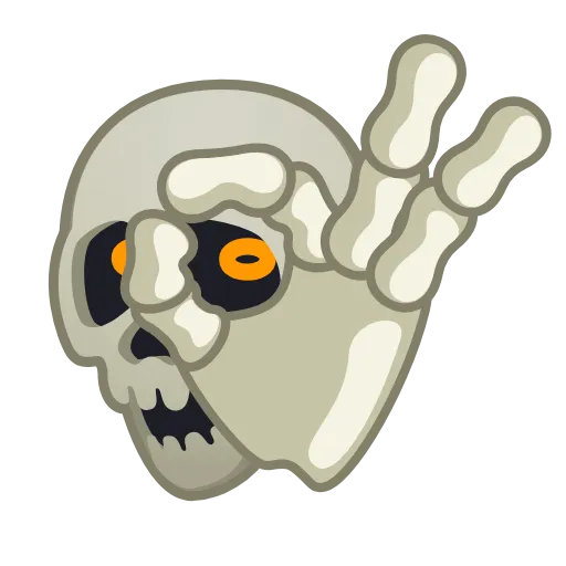 Стикер 34 Skull Emoji Pack