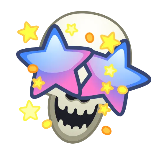 Стикер 26 Skull Emoji Pack