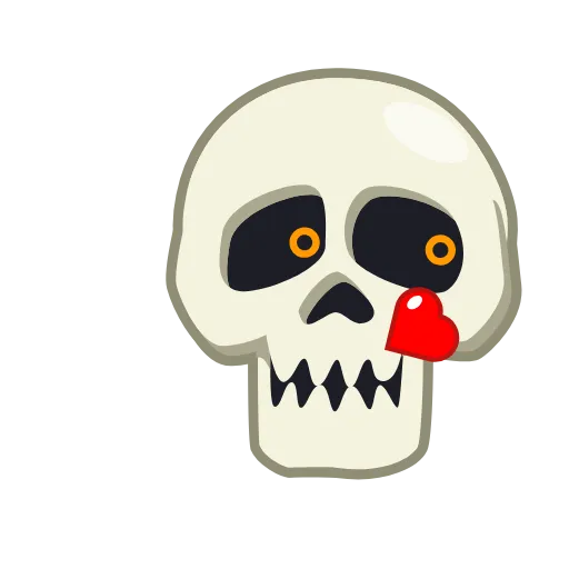 Стикер 52 Skull Emoji Pack