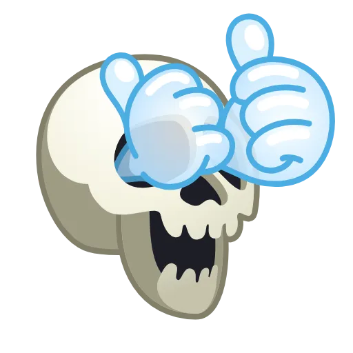 Стикер 6 Skull Emoji Pack