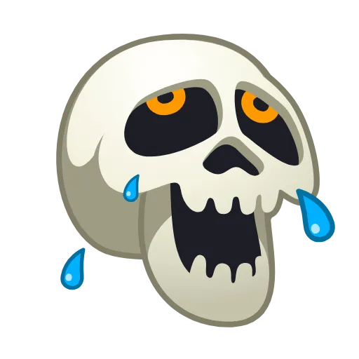 Стикер 2 Skull Emoji Pack