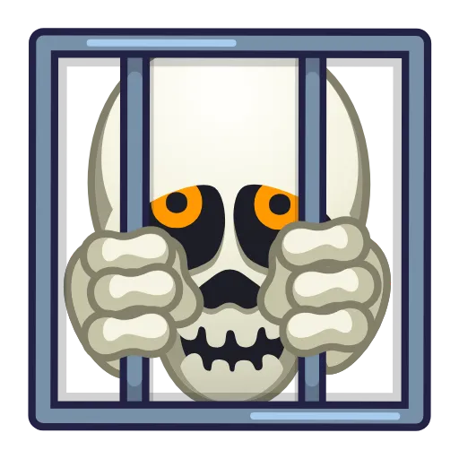 Стикер 50 Skull Emoji Pack