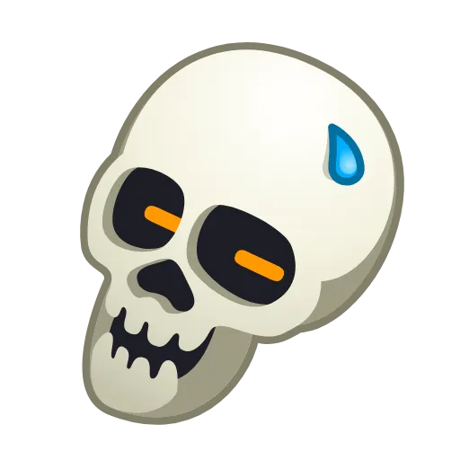 Стикер 27 Skull Emoji Pack