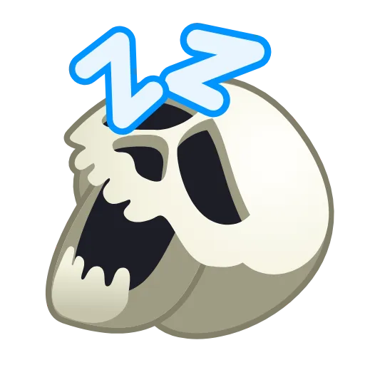 Стикер 31 Skull Emoji Pack