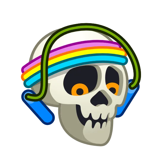 Стикер 41 Skull Emoji Pack