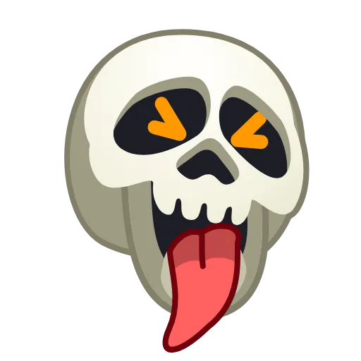Стикер 15 Skull Emoji Pack