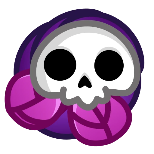 💀 Стикер «Skull Flower» для Telegram