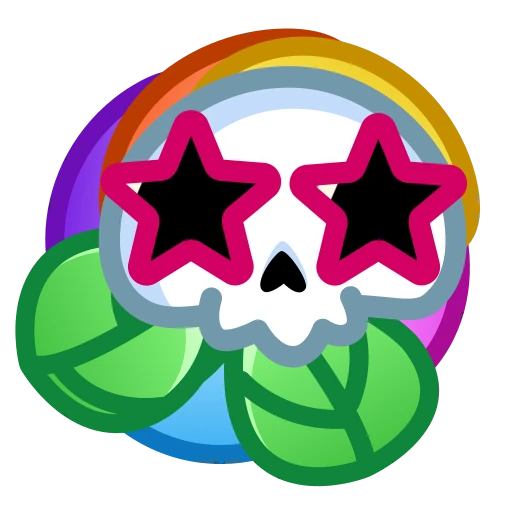 💀 Стикер «Skull Flower» для Telegram