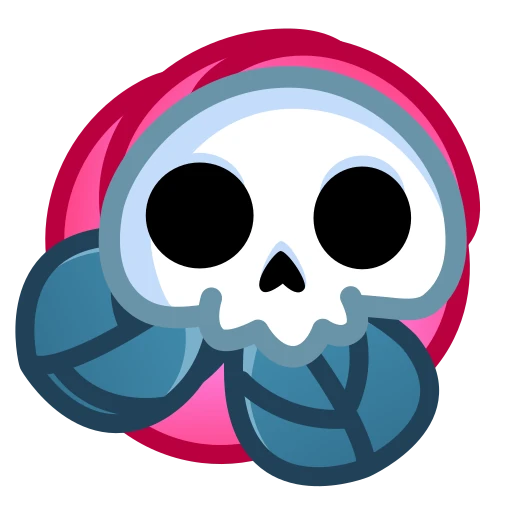 💀 Стикер «Skull Flower» для Telegram