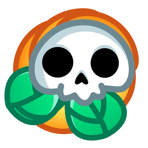 Стикерпак Skull Flower для Telegram