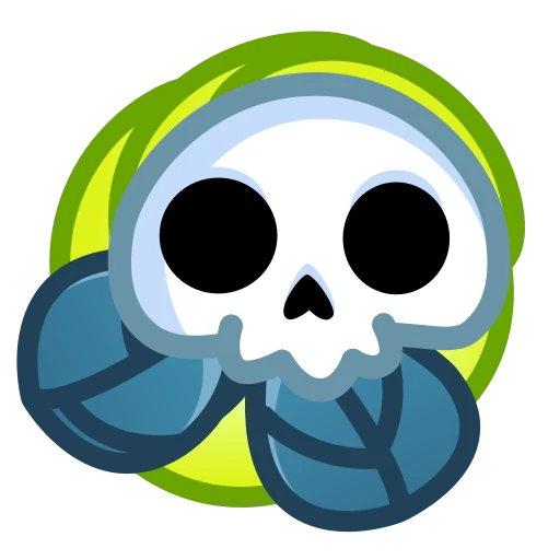 💀 Стикер «Skull Flower» для Telegram