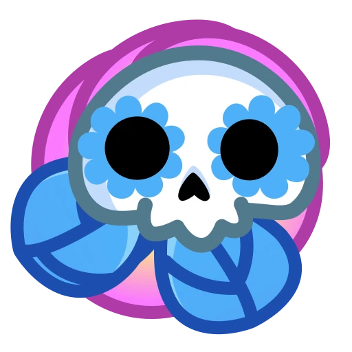 💀 Стикер «Skull Flower» для Telegram