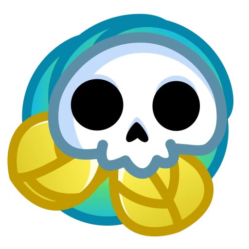 💀 Стикер «Skull Flower» для Telegram