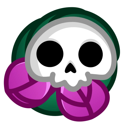 💀 Стикер «Skull Flower» для Telegram