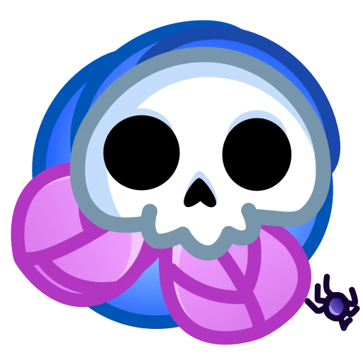 💀 Стикер «Skull Flower» для Telegram