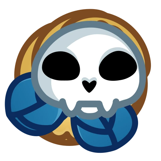 💀 Стикер «Skull Flower» для Telegram