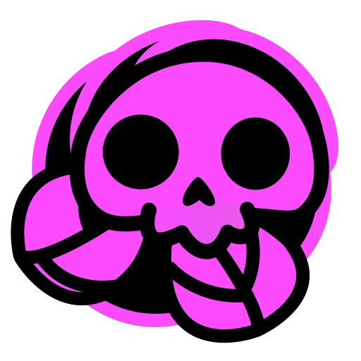 💀 Стикер «Skull Flower» для Telegram