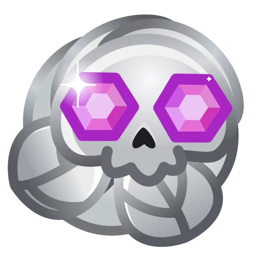 💀 Стикер «Skull Flower» для Telegram