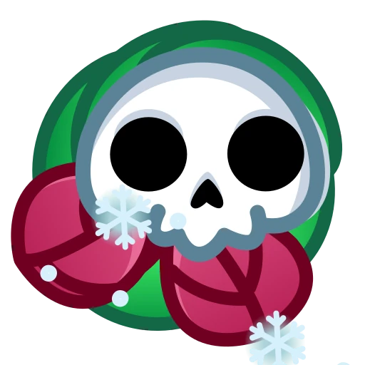 💀 Стикер «Skull Flower» для Telegram