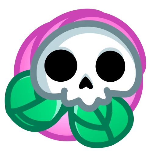 💀 Стикер «Skull Flower» для Telegram