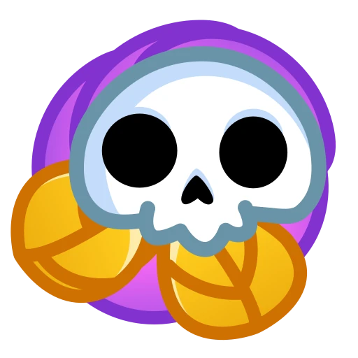 💀 Стикер «Skull Flower» для Telegram