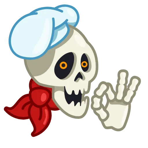 Стикер 7 Skull Stickers