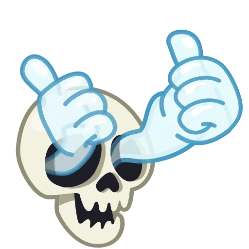 Стикер 3 Skull Stickers