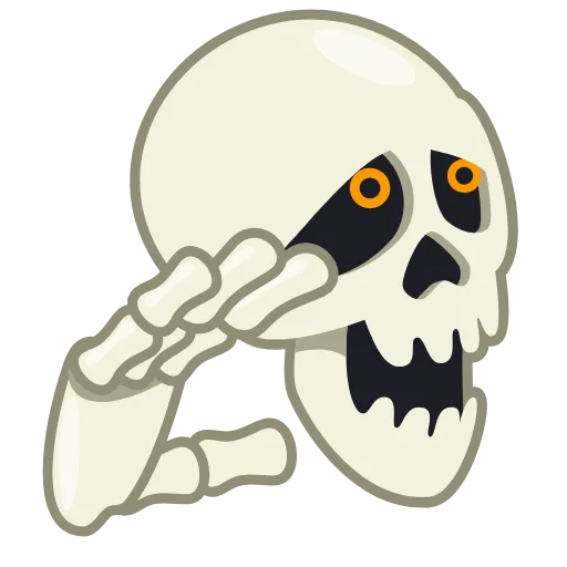 Стикер 17 Skull Stickers